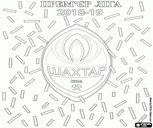 malvorlagen Shaktar Donetsk, 2018-2019 Meister ausmalbilder