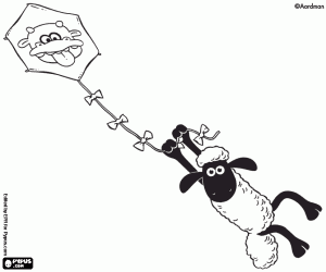 malvorlagen Shaun das Schaf und einen Drachen ausmalbilder