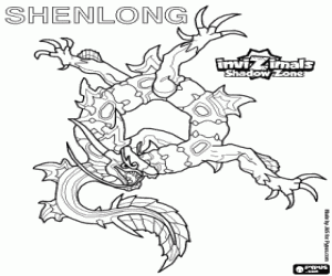malvorlagen Shenlong, Invizimals Schattenzone ausmalbilder