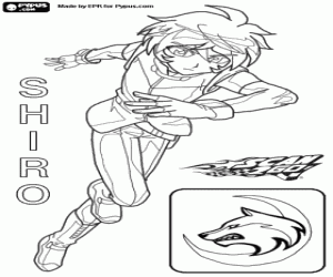 malvorlagen Shiro Shibakusa, Scan2Go Charakter ausmalbilder
