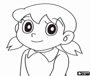 malvorlagen Shizuka, Doraemon Charakter ausmalbilder