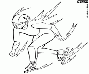 malvorlagen Shorttrack, Eisschnelllauf in Kurzbahn ausmalbilder