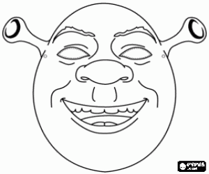 malvorlagen Shrek Maske ausmalbilder