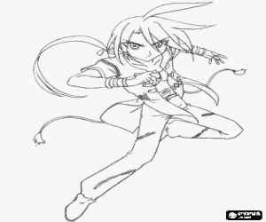 malvorlagen Shun, ein Bakugan-Zeichen ausmalbilder