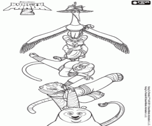 malvorlagen Die sieben Kung-Fu-Meister ausmalbilder