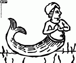 malvorlagen Sirene auf dem meeresboden ausmalbilder