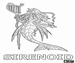 malvorlagen Sirenoid ist ein Bakugan Aquos ausmalbilder