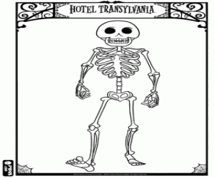 malvorlagen Skelett auf der Hotel Transylvania ausmalbilder