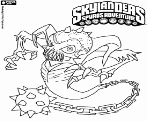 malvorlagen Skylander Ghost Roaster ausmalbilder