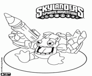 malvorlagen Skylander Zook, Bambazooker ausmalbilder