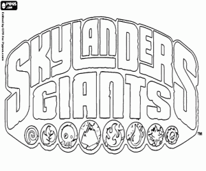 malvorlagen Skylanders Giants logo ausmalbilder