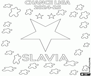 malvorlagen Slavia Prag, Chance Liga 2024-25 ausmalbilder