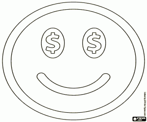 malvorlagen Smiley und die Liebe zum Geld ausmalbilder