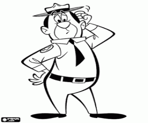 malvorlagen Smith verfolgt der Yogi Bär ausmalbilder