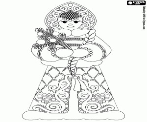 malvorlagen Snegurotschka, slawische tradition ausmalbilder