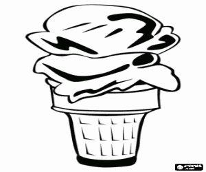 malvorlagen Softeis Kegel oder Weicher Eiscremekegel ausmalbilder
