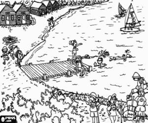malvorlagen Ein Sommercamp ausmalbilder