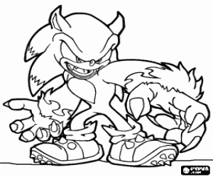 malvorlagen Sonic the Werehog ausmalbilder