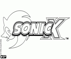 malvorlagen Sonic X-logo ausmalbilder
