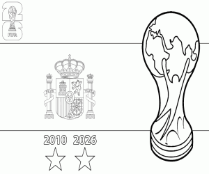 malvorlagen Spanien, Weltmeister 2026 ausmalbilder