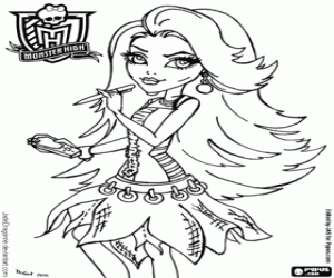 malvorlagen Spectra Vondergeist, Monster High ausmalbilder