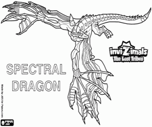 malvorlagen Spectral Dragon, Invizimals DVS ausmalbilder