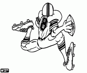 malvorlagen Spieler mit dem ball in der hand ausmalbilder