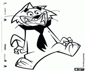 malvorlagen Spook, die Katze mit der Krawatte ausmalbilder