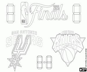 malvorlagen Spurs - Knicks, NBA-Finale 2026 ausmalbilder