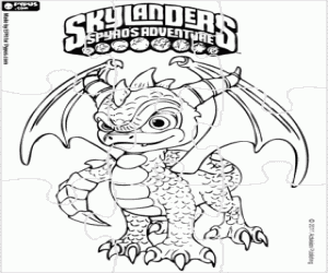 malvorlagen Spyro Skylanders puzzle ausmalbilder