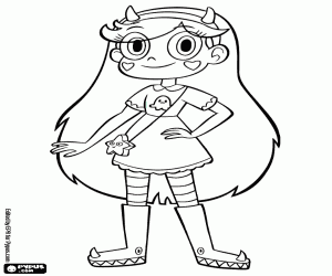 malvorlagen Star Butterfly, der protagonist ausmalbilder