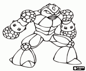 malvorlagen Stein-Werfer, ein Gormiti ausmalbilder