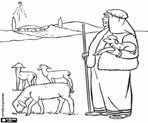 malvorlagen Stern von Bethlehem und der Schäfer ausmalbilder