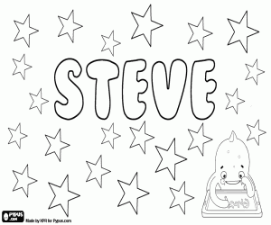 malvorlagen Steve, Variante von Steven ausmalbilder
