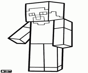 malvorlagen Steve, den Zeichen von Minecraft ausmalbilder