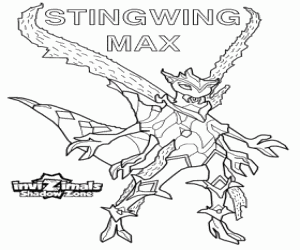 malvorlagen Stingwing Max,Invizimals Schattenzone ausmalbilder