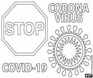 malvorlagen Stoppen Corona Virus Covid-19 ausmalbilder