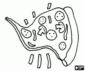 malvorlagen Ein Stück pizza ausmalbilder