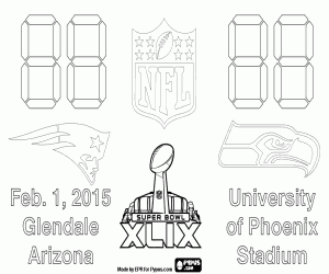 malvorlagen Super Bowl 2015, Arizona ausmalbilder
