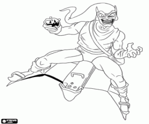 malvorlagen Der super-Bösewicht Grüner Kobold ausmalbilder