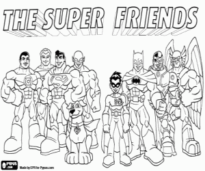 malvorlagen Super Friends. Super Freunde ausmalbilder