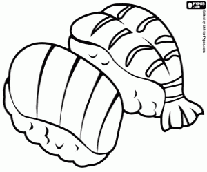 malvorlagen Sushi, beliebtesten japanischen Küche ausmalbilder