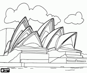 malvorlagen Das Sydney Opera House, Australien ausmalbilder