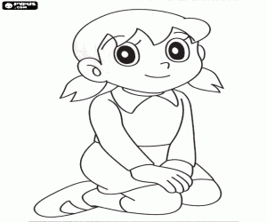 malvorlagen Die süße Shizuka Minamoto ausmalbilder