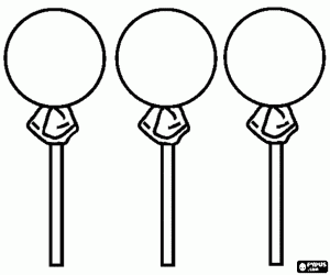 malvorlagen Süßigkeiten Ball mit einem Stock ausmalbilder