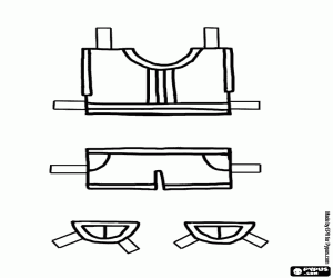 malvorlagen T-Shirt und Hose für den Sommer ausmalbilder