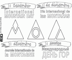 malvorlagen Der Tag der Berge ausmalbilder