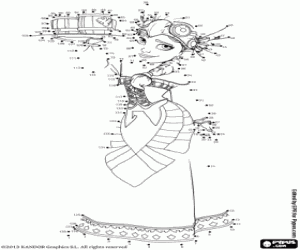 malvorlagen Talia, Zeichnung von Punkt zu Punkt ausmalbilder