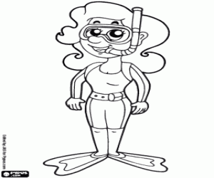 malvorlagen Taucherin ausmalbilder