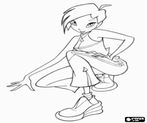 malvorlagen Tecna, eine Winx Club Fee ausmalbilder